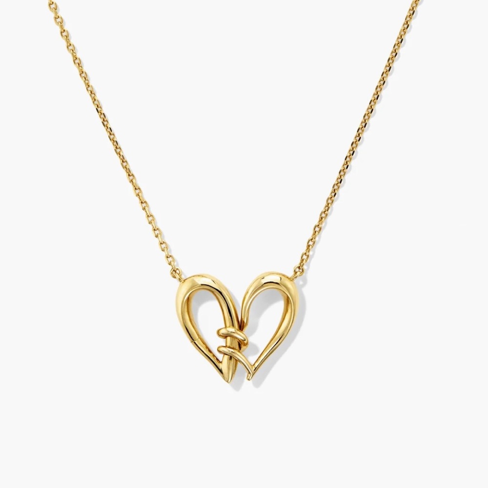 Mejuri HEART TO HEART NECKLACE